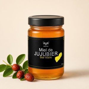 Pot de miel de jujubier Sidr Maliki du Yémen 250 g Beeladi